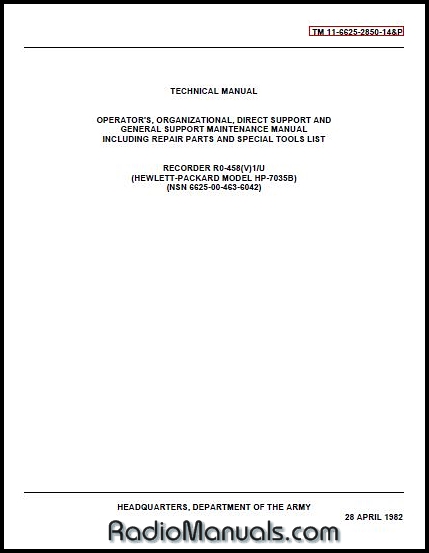 HP 7035B Operation & Service Manual - Click Image to Close